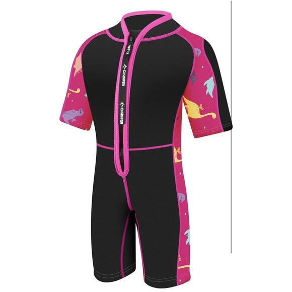 Chriffer Unisex Child Wetsuits Wet Suit 2mm Neoprene Thermal Pink Sz M (5/6) - Picture 1 of 5